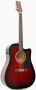 Martinez FAW801CEQ Tined Wine Red Sunburst